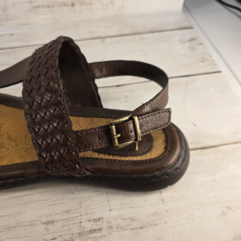 b.o.c. Born Concept Womens Brown Woven Thong Slingback Sandals Z49406 Size 7M - Picture 6 of 7